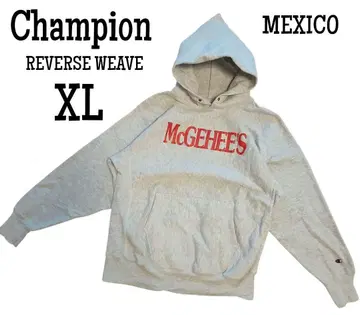 Champion 리버스 위브 후드티 XL 멕시코 자수 택 90s