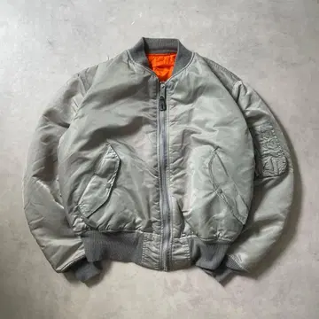 90s Alpha Ma-1 플라이트 자켓 실버