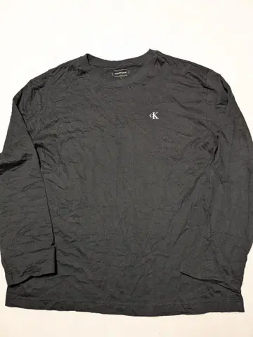 Calvin Klein Jeans 원 포인트 ck 로고 롱 T