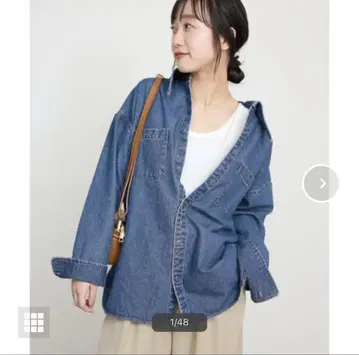 SLOBE IENA LE DENIM 포인트 컬러 셔츠