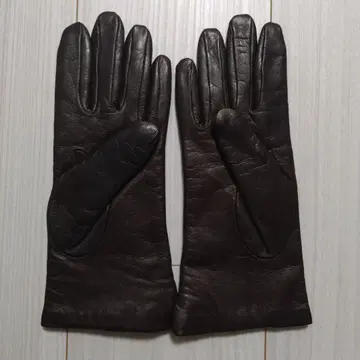다크 브라운 가죽 장갑 울 안감 피렌체 여성용