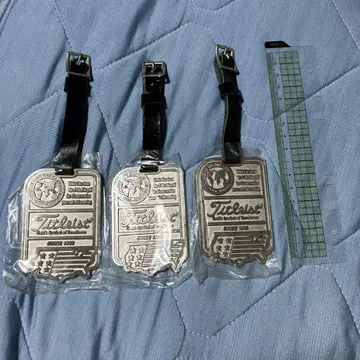 Titleist 실버 메탈 명찰 3개
