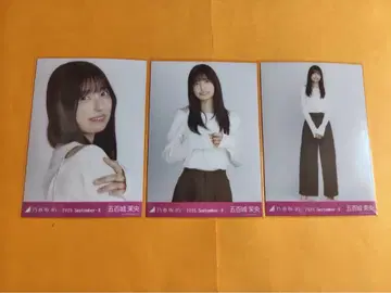 이오키 마오 노기자카46 어깨 트임 상의 랜덤 브로마이드 3종 컴프