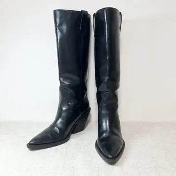 새상품급 ZARA 롱 부츠 스틸레토 24.5cm