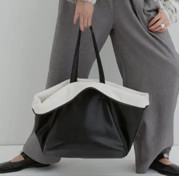 DFFUR 3WAY 에어리 가죽 빅 토트백