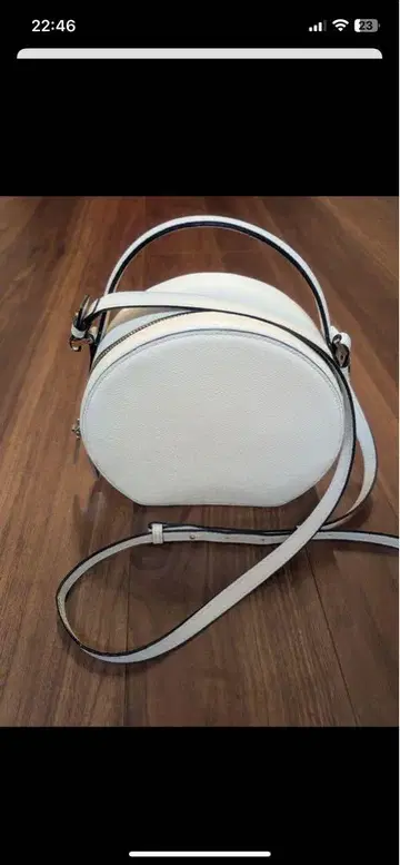 에포이 시키 서클 숄더백 시로 화이트 화이트 원형