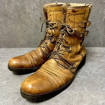 00s archive military leather combatboots