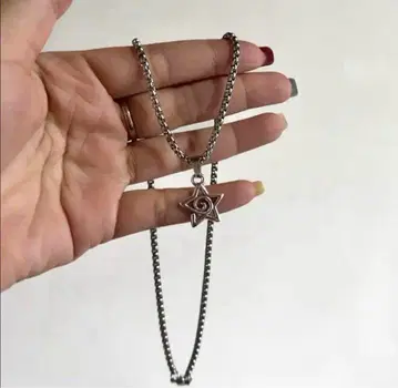 은색 별 모양 펜던트 목걸이 50cm