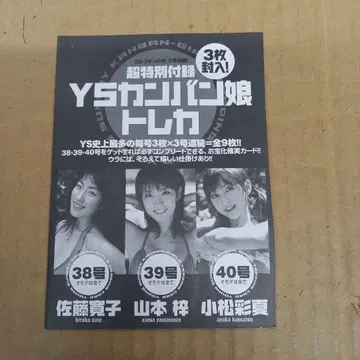 영 선데이 부록 YS 간판 딸 트레이딩 카드 개봉 완료 코마츠 아야카