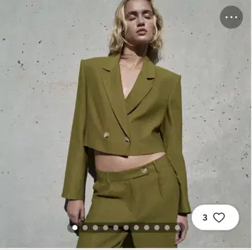 Zara 크롭 기장 자켓