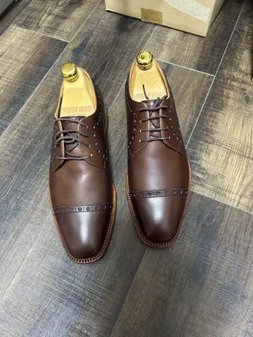 미사용 새상품 스코치 그레인 24.5cm EEE 슈트리 포함