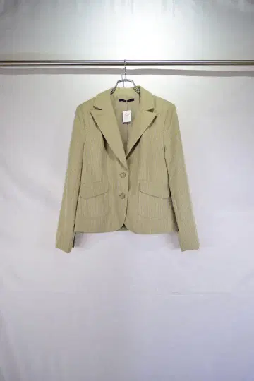 구제 의류 스트라이프 디자인 테일러드 숏 자켓 빈티지 80s 90s