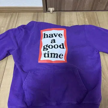 have a good time 후드티 보라색