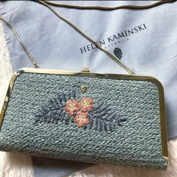 헬렌 카민스키 체인 숄더백 클러치 자수