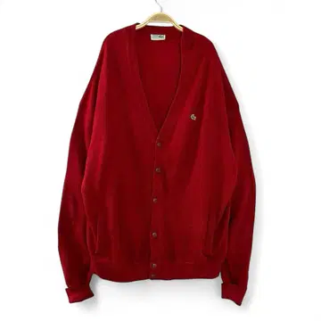 70s 80s LACOSTE 라코스테 아크릴 니트 가디건 S33