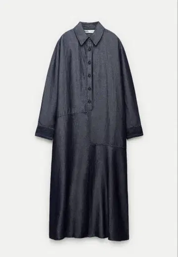 새상품 zara 자라 데님 셔츠 원피스