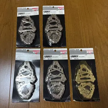 ZETT BX-111 스파이크용 금장 장식 5개 세트