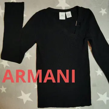 A|X ARMANI EXCHANGE 리브 니트 XS 홍콩제 Y2K 긴팔