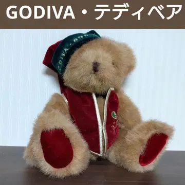 초레어 GODIVA 크리스마스 한정판 빈티지 테디베어 봉제 인형