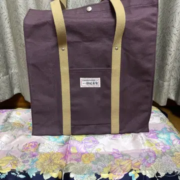 이치자와 신자부로 캔버스 퍼플 토트백