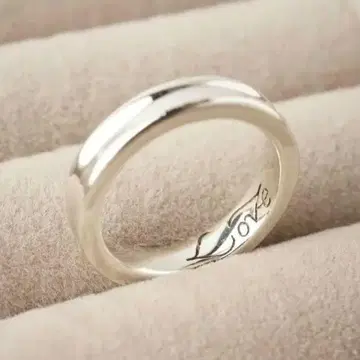 실버 925 반지 LOVE 각인 있음 심플한 디자인