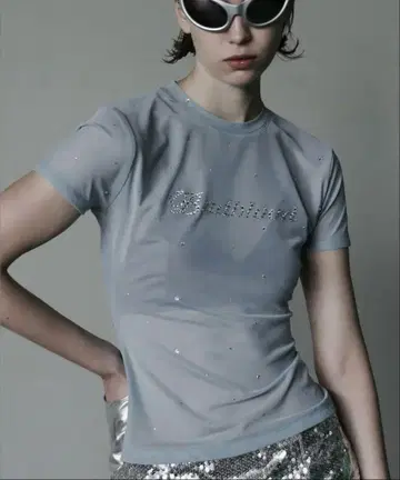 미사용 새상품 Badblood 스톤 장식 T셔츠 S사이즈