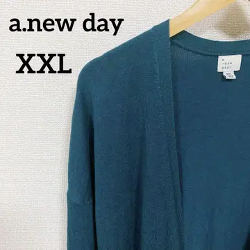 a.new day 틸 롱 가디건 그린 XXL
