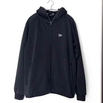 NEW ERA 뉴에라 후드 로고 지퍼 후드티 블랙 L / 후디 저지