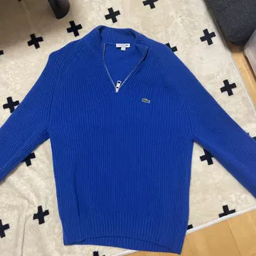 Lacoste 파랑 지퍼 스웨터
