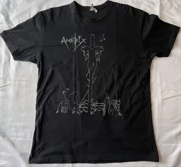 AMEBIX 아메빅스 T셔츠 UK 크라스트코어 크라스트메탈 블랙 L