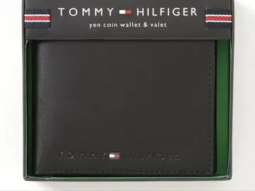 TOMMY HILFIGER 접이식 지갑 블랙 박스 포함