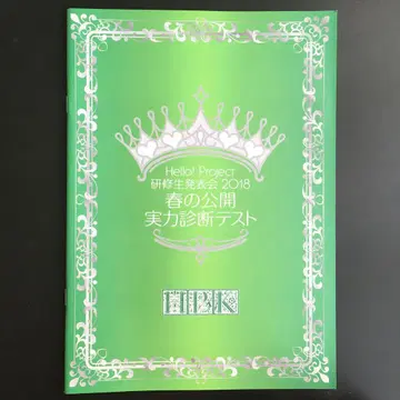 하로프로 연수생 발표회 2018 봄의 공개 실력 진단 테스트 팜플렛