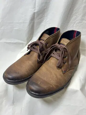 TOMMY HILFIGER 썬더슨 1A 가죽 처카 부츠 26cm
