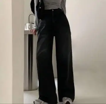[ beidelli ] 하이웨스트 와이드 데님 팬츠