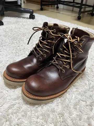 Slow Wear Lion 워크 부츠 다크 브라운 사이드 지퍼