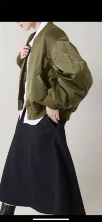 [ 즉시 발송 ] 슬로브 이에나 MA1 점퍼 카키 올리브 자켓 S