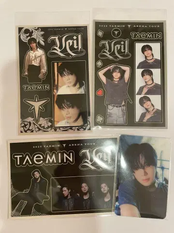 태민 Veil 가챠 렌티큘러 포토 카드 일본 한정판 미니 스티커