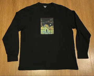 HOCKEY 블랙 긴팔 티셔츠 X-LARGE