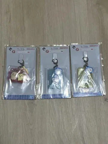치이카와 (먼작귀) 1번 복권 F상 러버 참 3종 세트