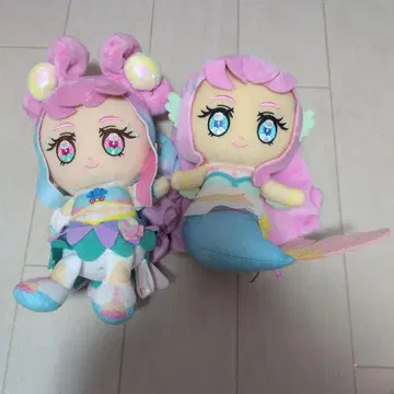 큐어 프렌즈 봉제 인형 머메이드 로라 큐어 라메르 세트 판매