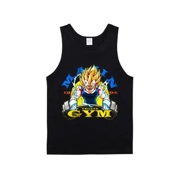 [탱크탑] MAJIN VEGETA GYM 마인 베지터 헬스장 BKXL