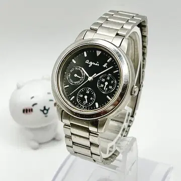 agnes.b. 에네스베 손목시계 트리플 달력 크로노그래프