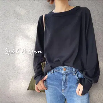 [ 미사용 새상품 ] Spick & Span 워셔블 빅 풀오버 블랙