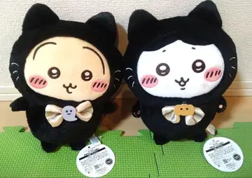 [새상품] 치이카와 검은 고양이 봉제 인형 하치와레 & 토끼 세트