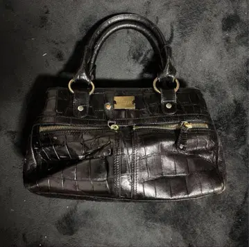 MODALU crocodile black hand bag