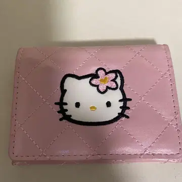 헬로키티 핑크 퀼팅 카드 케이스 새상품급