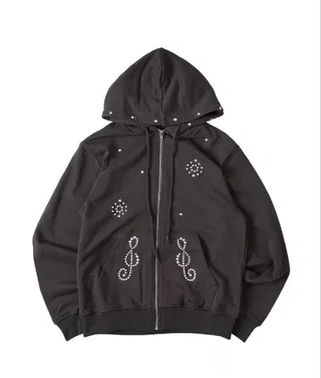 FCMM STUD ZIP UP HOODIE 후드티 가을 옷 그레이 후드티