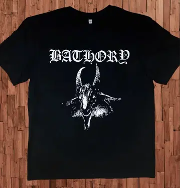 미착용 BATHORY T셔츠 면100% 블랙 L사이즈