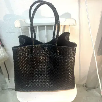 파사르 백 메케 라메 트라멜카도 백 카스타네 바스켓 빅 LL 블랙
