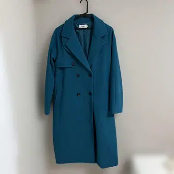 AZUL 롱 코트 블루그린